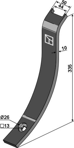 Leitblech 355x50mm Passend für Väderstad 483233