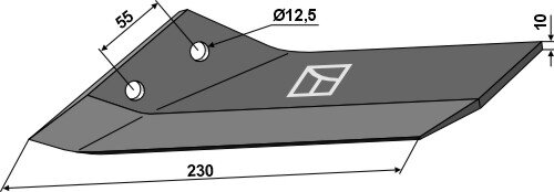 Ersatzflügel links Passend für Lemken Karat 3374461