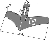 Abstreifer Passend für Väderstad 444611
