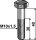 Sechskantschraube M10x15x40 ohne Mutter