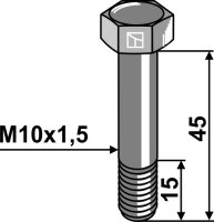 Abscherschraube M10 ohne Mutter Passend für Lemken...