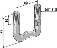 Bügelschraube 5/8 11G