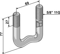Bügelschraube 5/8 11G