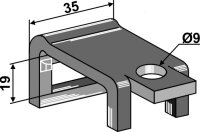 Halter für Zinken 20 x 65