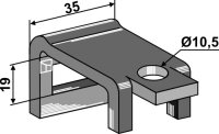 Halter für Zinken 20 x 65