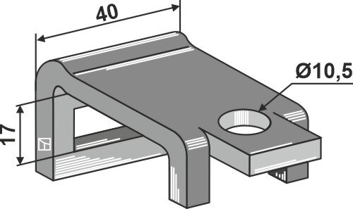 Halter für Zinken 25 x 8
