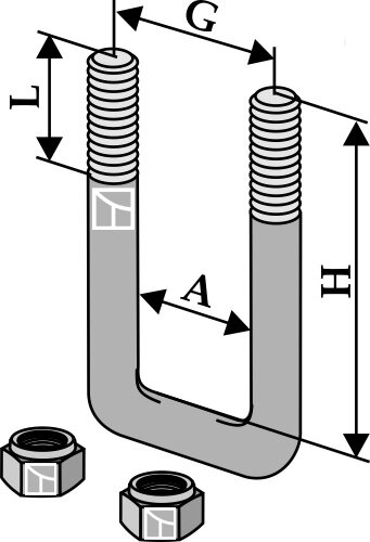 Bügelschraube M16 x 2