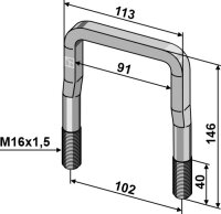 Bügelschraube M16x15 Passend für Lemken 30110961