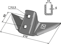 Flügelschar Passend für Kuhn K3014960