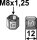 Mutter M8x125 10.9