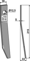 Finger links Passend für Kverneland Taarup KT39113000