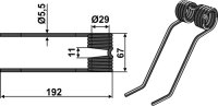 Pick-Up Zinken Passend für Claas 00 0918 239 0
