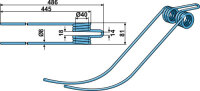 Schwaderzinken Passend für Deutz-Fahr VF06580259.86