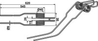 Schwaderzinken Passend für Deutz-Fahr VF16504331