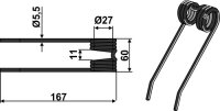Pick-Up Zinken Passend für Deutz-Fahr VF06572888...