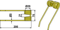 Pick-Up Zinken Passend für Deutz-Fahr VF06233417
