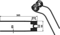 Heuwenderzinken Passend für Deutz-Fahr VF16620057.86