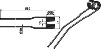 Schwaderzinken Passend für Deutz-Fahr VF16644864.86