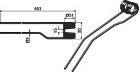 Schwaderzinken Passend für Deutz-Fahr VF16640595.86