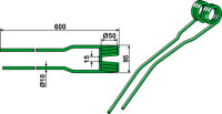 Schwaderzinken Passend für Deutz-Fahr VF16642899.88