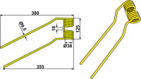 Heuwenderzinken links Passend für Niemeyer 600033...