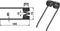 Pick-Up Zinken Passend für Welger 0940.52.25.00