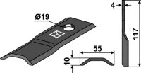 Rotorklinge Passend für Krone 00 139 800 3 00 139 800 0