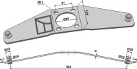 Klingenbefestigung Passend für PZ-Zweegers VGPZ087