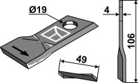 Rotorklinge Passend für Niemeyer 570683