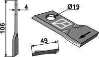 Rotorklinge Passend für Niemeyer 570684