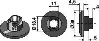 Mutter M10x15 Passend für B.C.S. 56531191