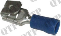 Anschlussklemme 6.3mm Piggy hinten blau