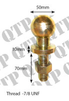 Anhängerkupplungsbolzen 7/8" kurze Kugel