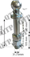 Kugelkopfbolzen 1 1/4" Zoll, Anhängerkupplung,...