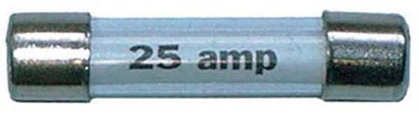 Glassicherung 25 Amp.