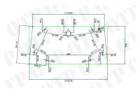 Glas hinten oben
