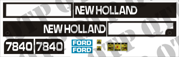 Schildersatz Ford NH 7840