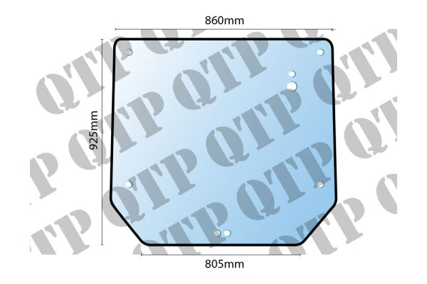 Glas hinten oben