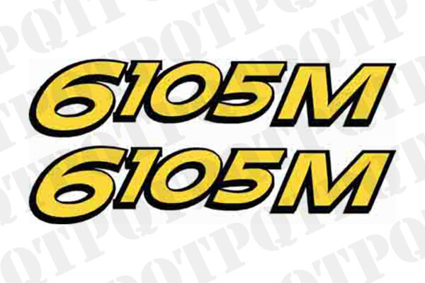 John Deere 6105M Model Decal Left and Right *Order with 56587 for Complete Set