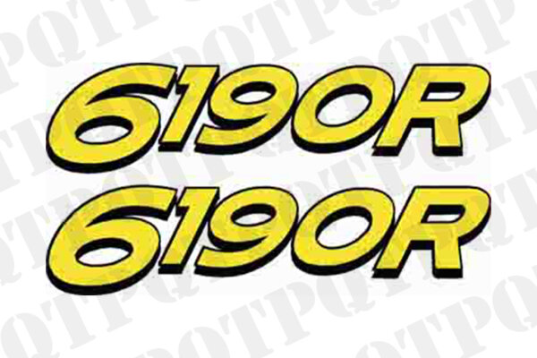 John Deere 6190R Model Decal Left and Right *Order with 56586 for Complete Set