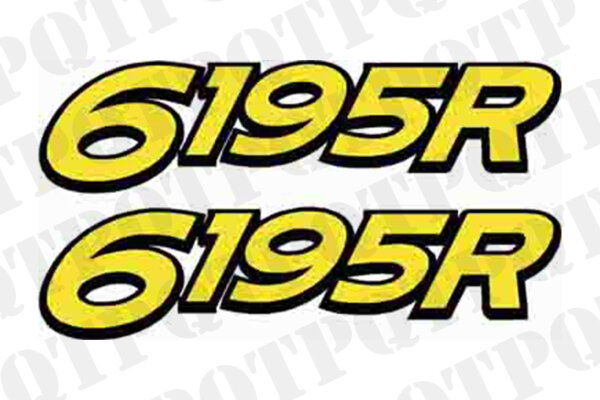 John Deere 6195R Model Decal Left and Right *Order with 56586 for Complete Set
