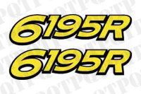 John Deere 6195R Model Decal Left and Right *Order with...