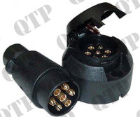 Anhängersteckdose & Stecker 7-polig