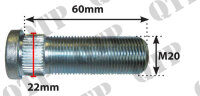 Radbolzen für Stummel 20mm