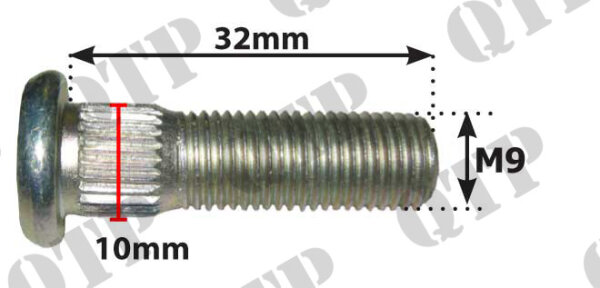 Radbolzen 3/8" für 51156 Mutter