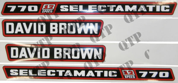 Schildersatz - David Brown 770
