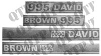 Schildersatz - David Brown 995