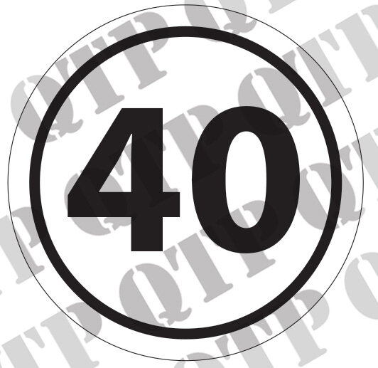Schild 40 km/h