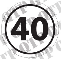Schild 40 km/h