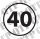 Schild 40 km/h